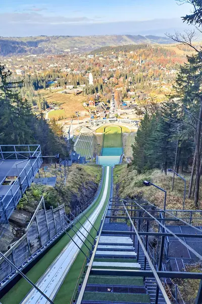 Zakopane 'deki kayak atlayışından görüntü