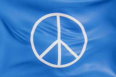 Yakın plan barışçıl arkaplan sallayarak gerçekçi kumaş dokusuna sahip. Kumaş katlanır ve dalgalanır zarif tekstil hareketi yaratır, özgürlük ve kimlik için soyut pankart sembolü.