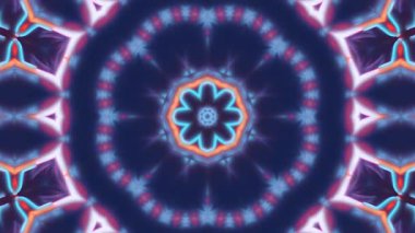 Soyut boya fırça mürekkep patlayabilir formanın düzgün kavramı simetrik desen süs dekoratif Kaleidoscope hareketi geometrik daire ve yıldız şekli