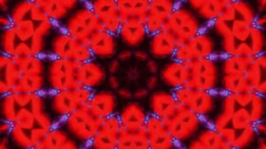 Soyut boya fırça mürekkep patlayabilir formanın düzgün kavramı simetrik desen süs dekoratif Kaleidoscope hareketi geometrik daire ve yıldız şekli