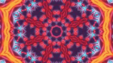 Soyut boya fırça mürekkep patlayabilir formanın düzgün kavramı simetrik desen süs dekoratif Kaleidoscope hareketi geometrik daire ve yıldız şekli