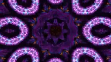 Soyut boya fırça mürekkep patlayabilir formanın düzgün kavramı simetrik desen süs dekoratif Kaleidoscope hareketi geometrik daire ve yıldız şekli