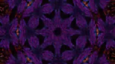 Soyut boya fırça mürekkep patlayabilir formanın düzgün kavramı simetrik desen süs dekoratif Kaleidoscope hareketi geometrik daire ve yıldız şekli