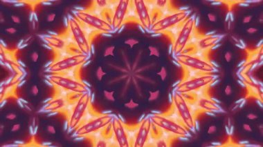 Soyut boya fırça mürekkep patlayabilir formanın düzgün kavramı simetrik desen süs dekoratif Kaleidoscope hareketi geometrik daire ve yıldız şekiller