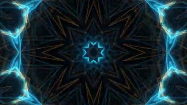 soyut arkaplan, kaleydoskopik, parlak ışıklarla renklendirilmiş fütürist ve renkli desen, kumaş