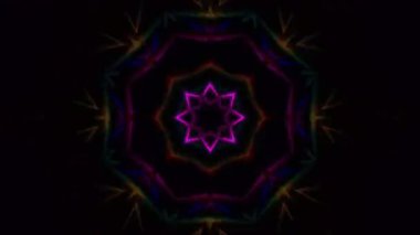 Kaleydoskop parti ışıkları. soyut arkaplan