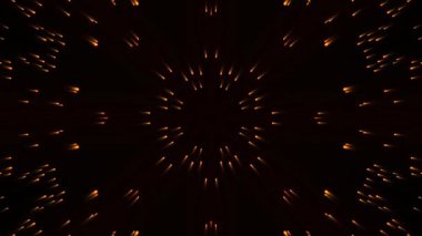 Arkadaki ışıkların kaleydoskopu