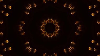 Arkadaki ışıkların kaleydoskopu