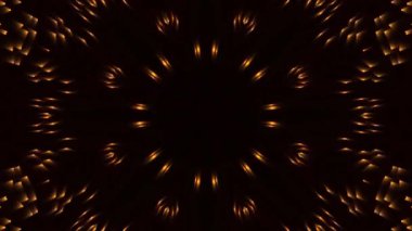 Arkadaki ışıkların kaleydoskopu