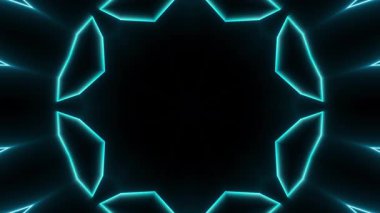 Güzel ışıkları olan soyut kaleydoskopik yüzey