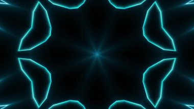 Neon şekilli 3 boyutlu özet arkaplan