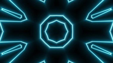 neon soyut geometrik arkaplan, mavi eşkenar dörtgen, üçgen