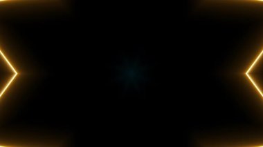 Siyah neon ışıkları ile 3 boyutlu görüntüleme arkaplanı