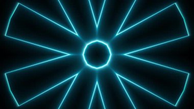 Neon lambalı 3 boyutlu özet arkaplan