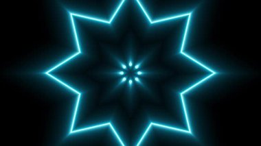 Işıklı ve yıldızlı soyut bir arkaplan. 3d illüstrasyon