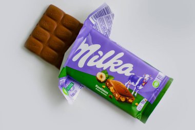 22 Ekim 2022 Ukrayna şehri Kyiv Milka çikolatası