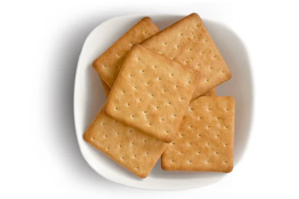Солоне Печиво Ізольоване Білому Тлі — стокове фото