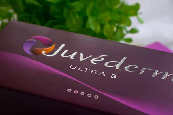 stock image February 25, 2022 Ukraine city of Kyiv filler from the company Juvederm