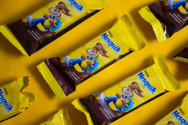 3 Aralık 2022 Ukrayna 'nın Kyiv kenti Nesquik' in çikolatalı tatlıları