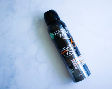 January 2, 2023 Ukraine city Kyiv deodorant Garnier Men on a light background