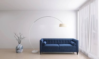 Modern iç plan, oturma odası, 3D görüntüleme, 3D resim