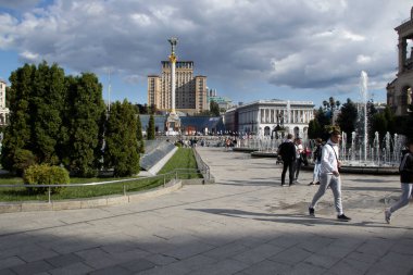 5 Eylül 2021 Ukrayna Kyiv şehir merkezi mimarisi