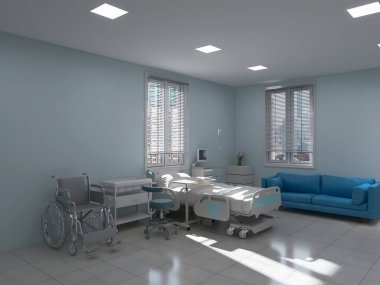 Hastane içi, 3D görüntü, 3D görüntü