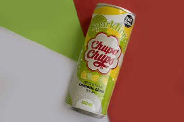 17 Nisan 2023 Ukrayna Kyiv limonata Chupa Chup 'ın renkli bir geçmişi var.