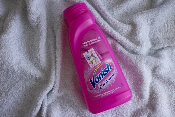 stock image May 23, 2023 Ukraine city Kyiv a bottle of Vanish stain remover