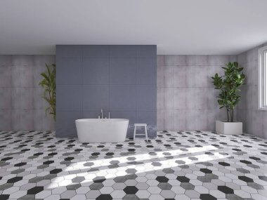 Banyo iç tasarımı, 3D tasarım, 3D çizim