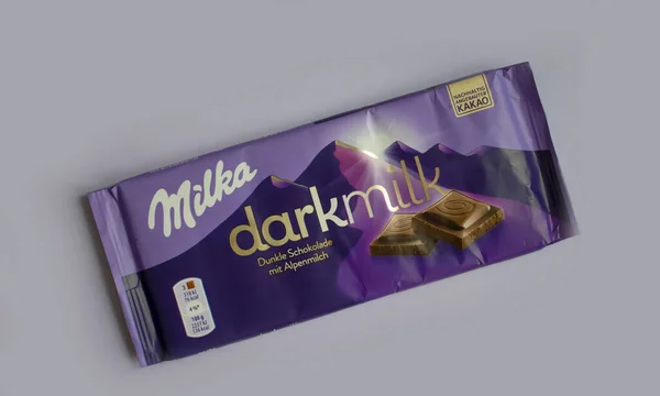 Junho 2023 Ucrânia Cidade Kiev Chocolate Preto Milka — Fotografia de Stock