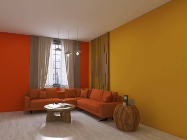 Oturma odası iç tasarımı 3D tasarım, 3D resim