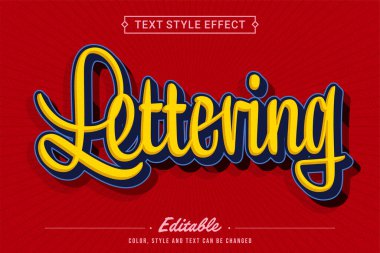 Betik Harfleme Metin Biçimi Kırmızı Arkaplan Efekti