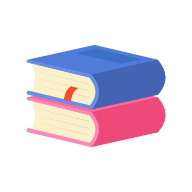 Kitap simgesini yığını. İzometrik yığın kitap vektör simgesi beyaz arka plan üzerinde izole web tasarımı için