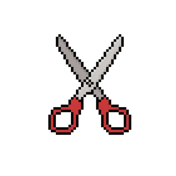 scissor cut icon pixel art