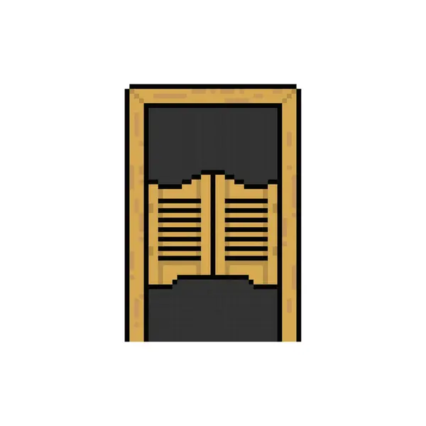 cowboy saloon door pixel art