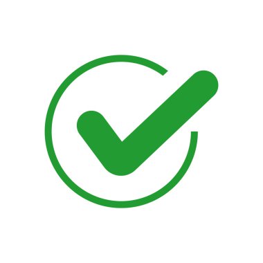 Bu resim dairesel bir kenar içinde kapalı parlak yeşil bir kontrol işareti içerir. Tasarım bir onay, onay ve başarılı görev tamamlama duygusu iletir..