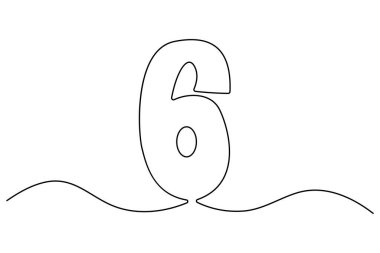 Beş, altı, beş, vektör, çizim, siyah