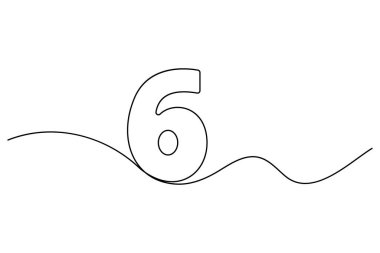 5 numaralı el çizimi çizimi.