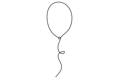 balon uçan ikon vektör illüstrasyon grafik tasarımı