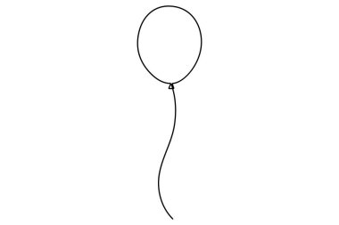 Bir balonun vektör çizimi