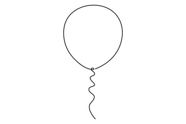 balon ikonu vektör çizim logosu