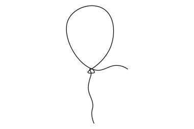 Balon vektör simgesi. Siyah illüstrasyon logosu beyaz arka plan balonunda izole edildi.