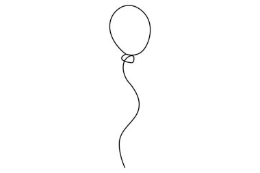 şeritli çizgi balonu