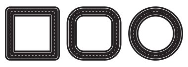 simge dairesel yol vektör çizimi.