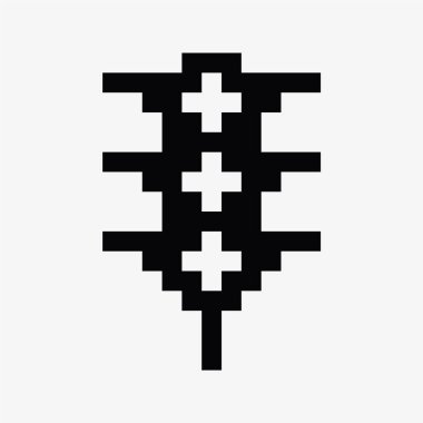 siyah ve beyaz trafik ışıkları piksel sanat simgesi çizimi.