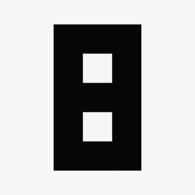 8 numaralı piksel resim vektör illüstrasyonuName.