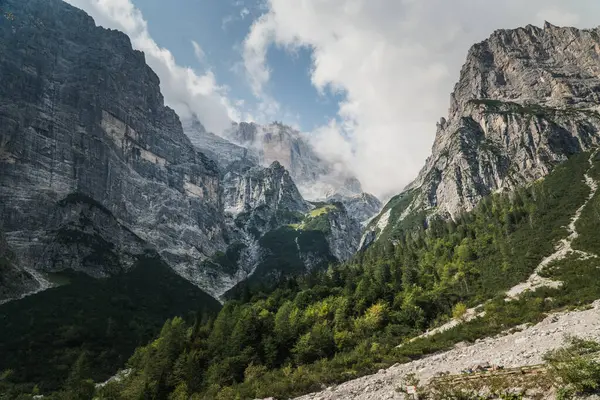 the beautiful landscape of the dolomites, italy