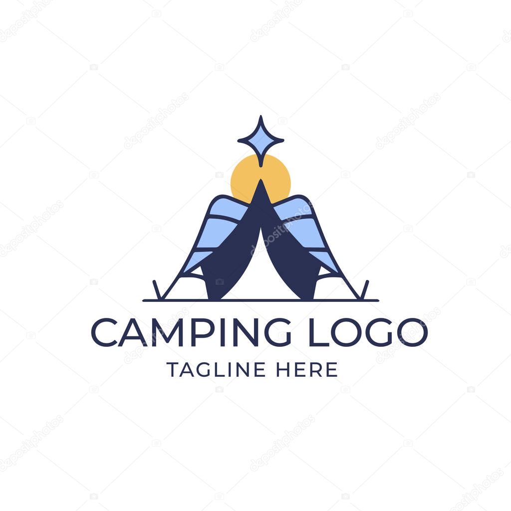 Camping Logo  Adventure and Outdoors Emblem