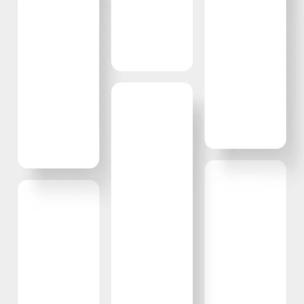 Pantallas Teléfono Blanco Para Mostrar Versión Sensible Del Sitio Web — Vector de stock